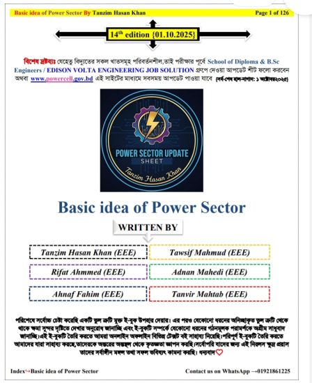 Basic idea of Power Sector (01.10.2025)
